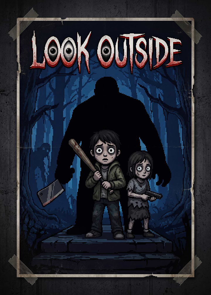 Look Outside Horror Game Poster