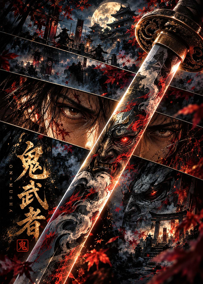 Onimusha Samurai Katana Poster