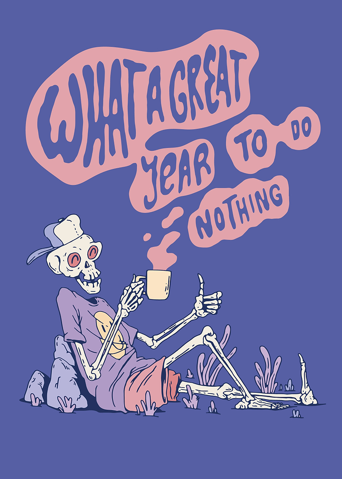 Skeleton Relaxing Anti New Year