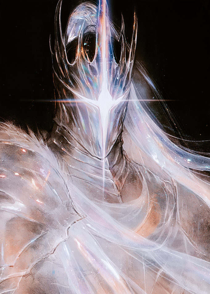 Ethereal Radiant Knight in Armor
