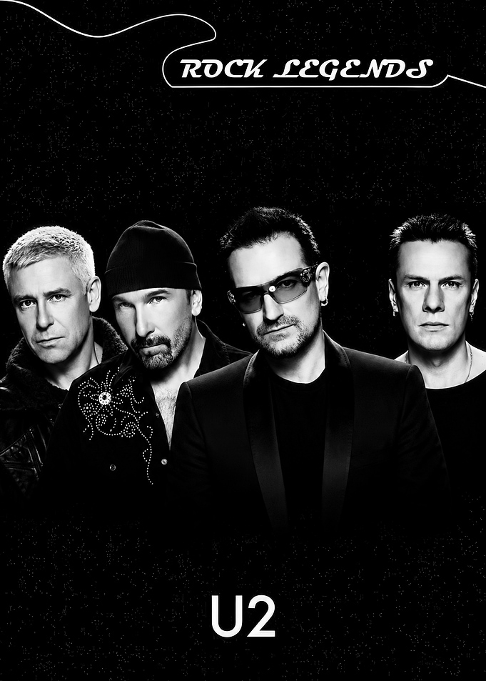 U2 Rock Legends Poster