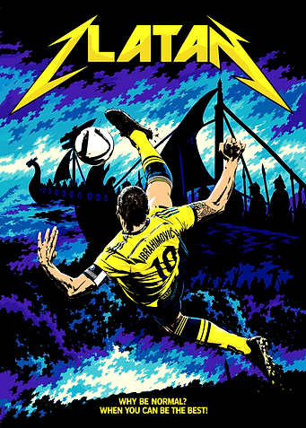 Zlatan Ibrahimovic Viking Soccer Poster