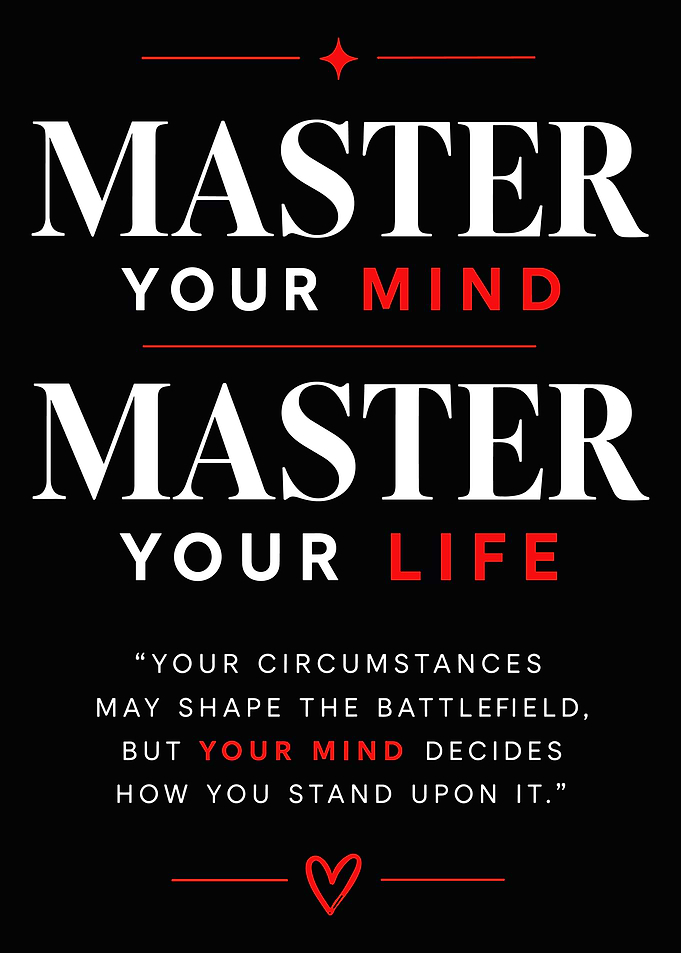 Master Your Mind Inspirational Quote Poster