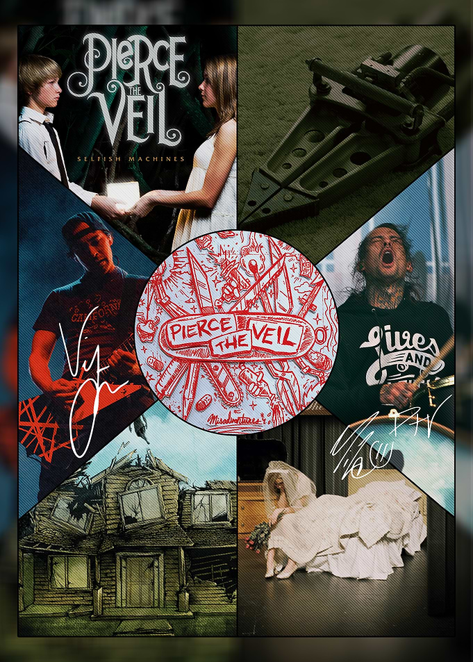 Pierce the Veil Band Collage Poster