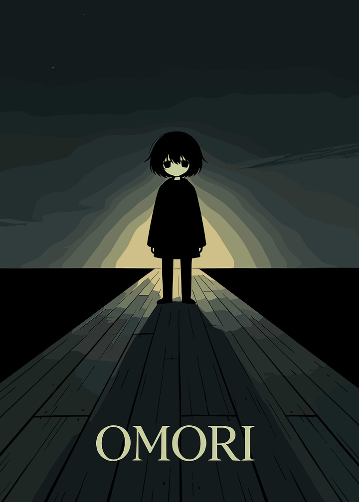 Omori Character Standing on Dock