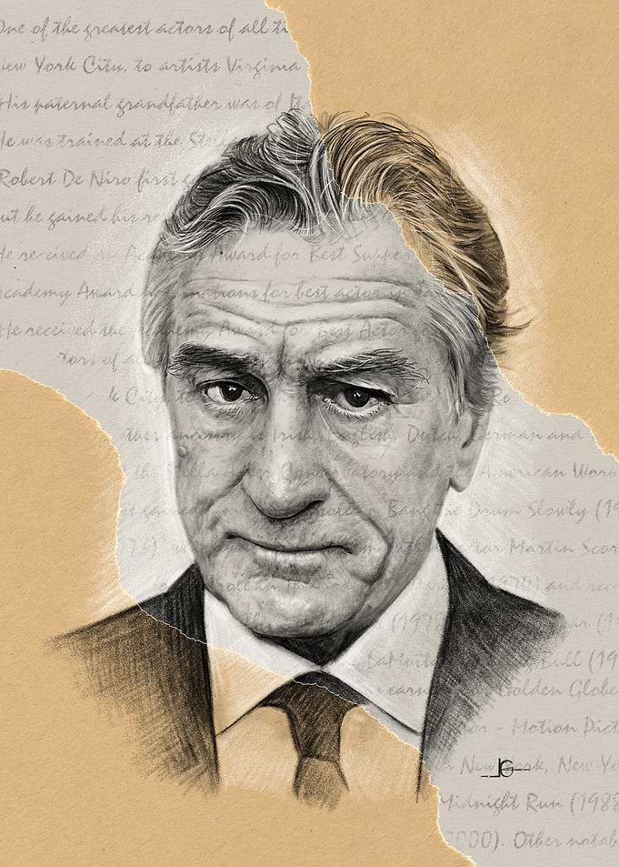 Robert De Niro Portrait Sketch