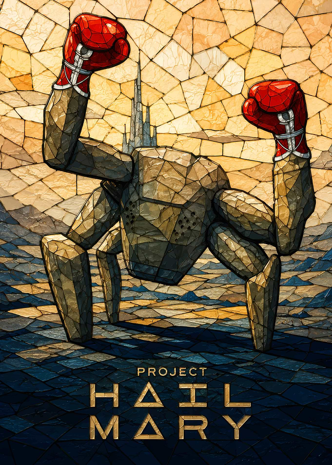 Project Hail Mary Rocky Stained Glass