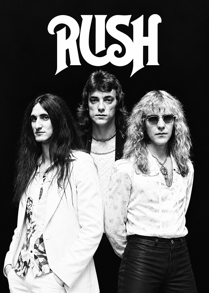 Vintage Rush Band Portrait
