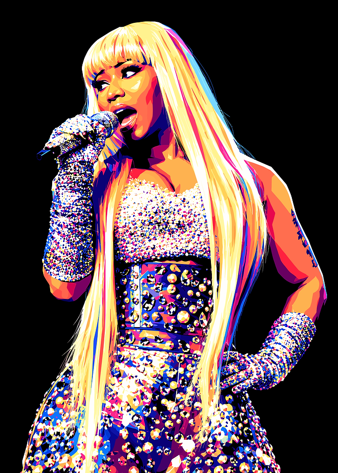 Nicki Minaj Pop Art Portrait