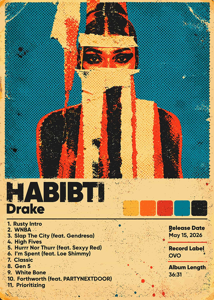 Drake Habibti Album Cover Poster