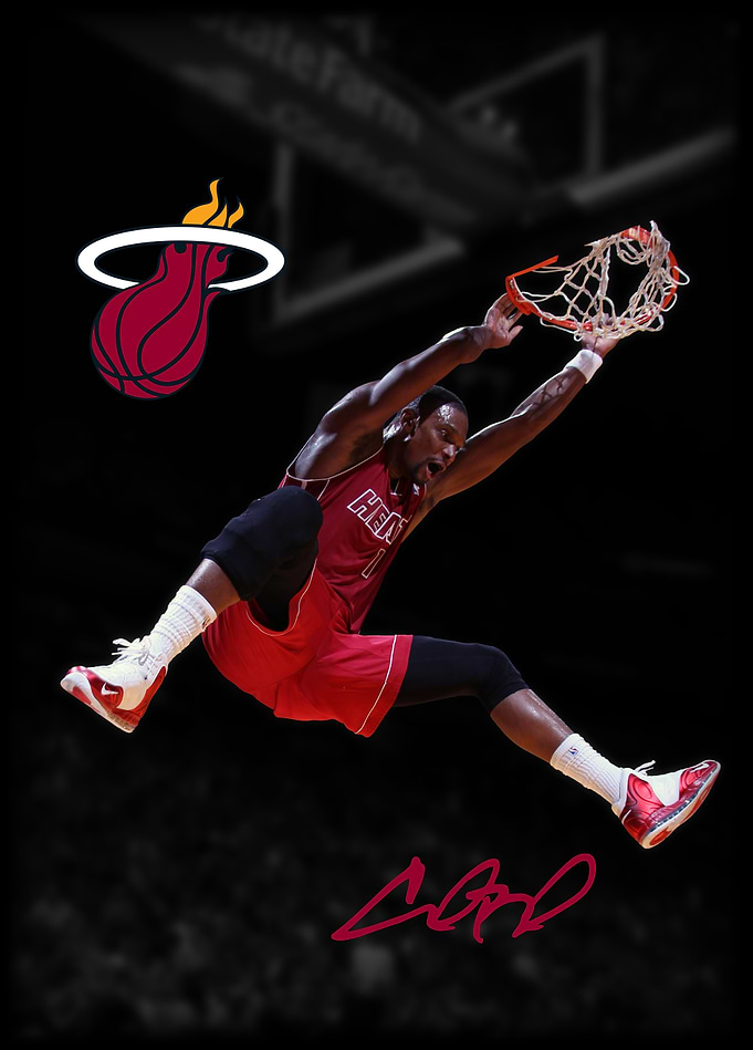 Chris Bosh: Miami Heat Dunk