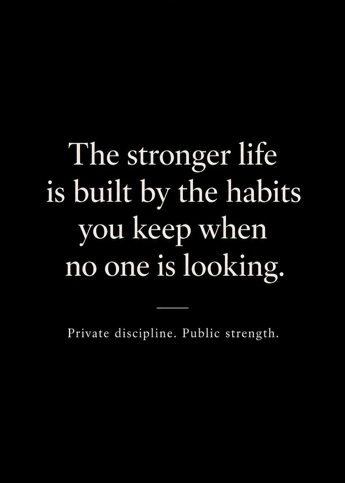 Inspirational Quote About Private Discipline