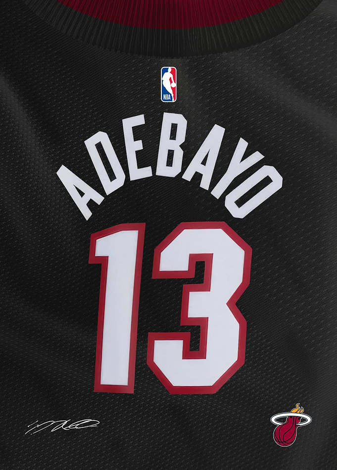 Heat Signature Jersey- Bam Adebayo