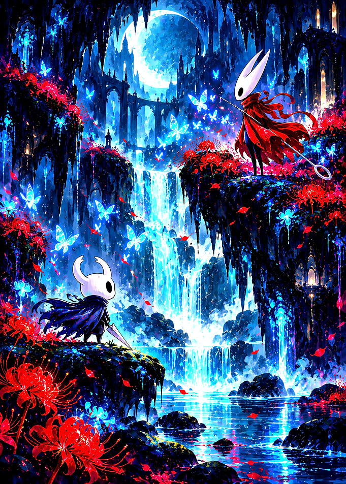 Hollow Knight and Hornet Encounter