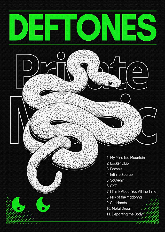 Deftones Private Music Snake Poster