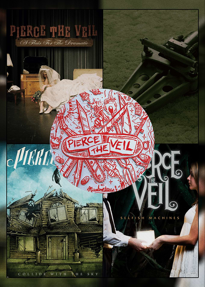 Pierce The Veil Album Collage Poster