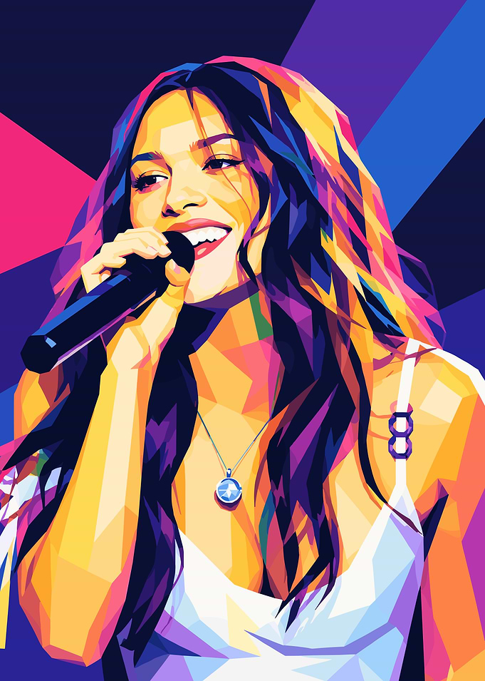 Olivia Rodrigo Pop Art Portrait