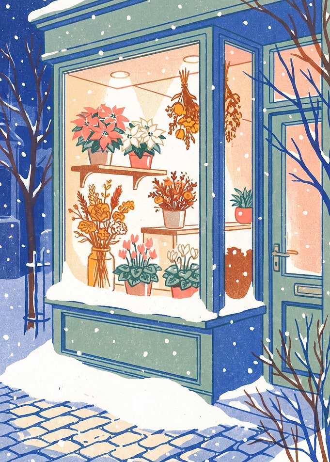Winter Market Window