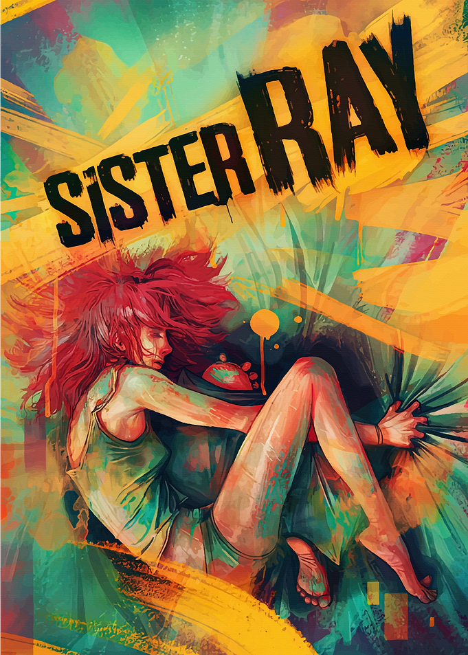 Sister Ray Abstract Art Poster