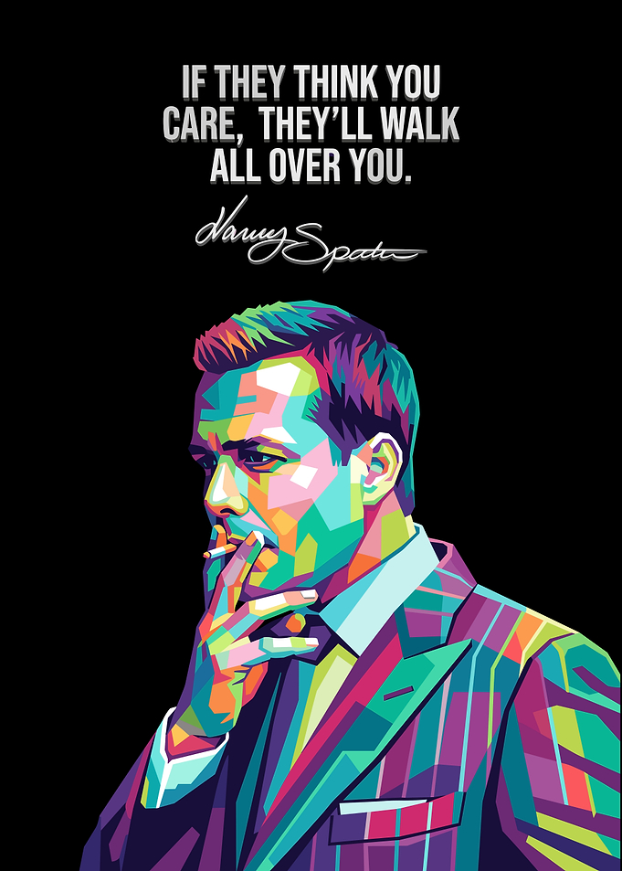 Harvey Specter Pop Art Poster