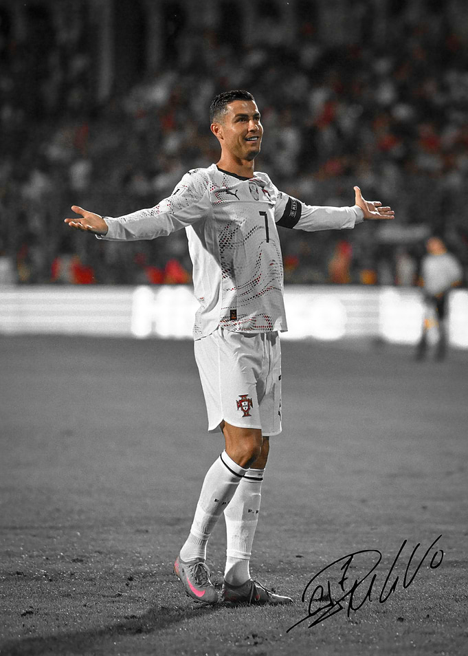 Cristiano Ronaldo Iconic Goal Celebration