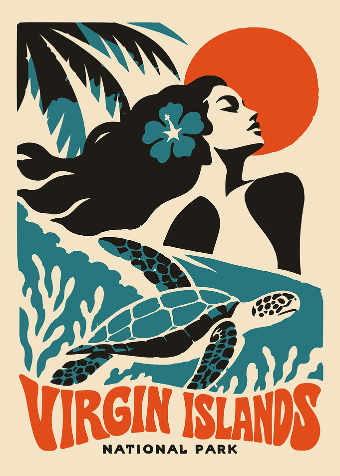 Virgin Islands National Park Vintage Poster