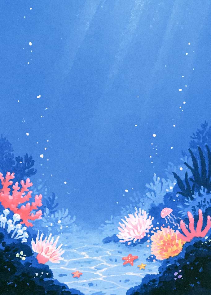 Vibrant Underwater Coral Reef Scene