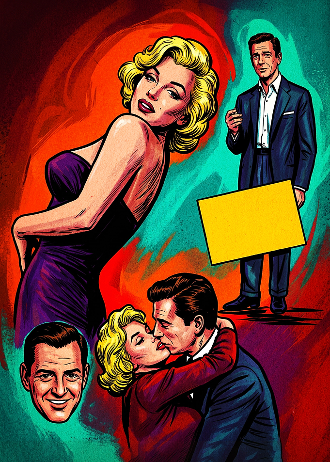 Marilyn Monroe and Clark Gable Collage
