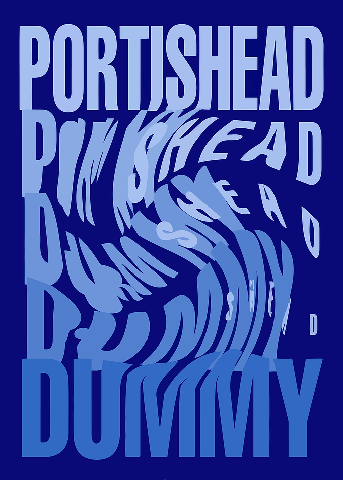 Portishead Dummy Album Typography Poster