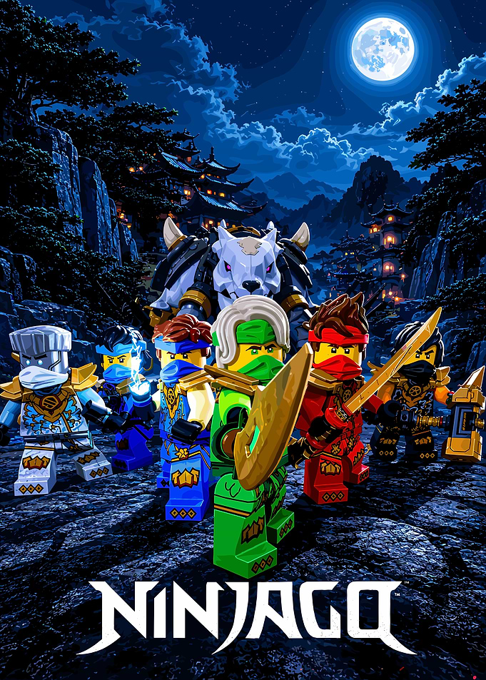 Lego Ninjago Team Under Moonlight