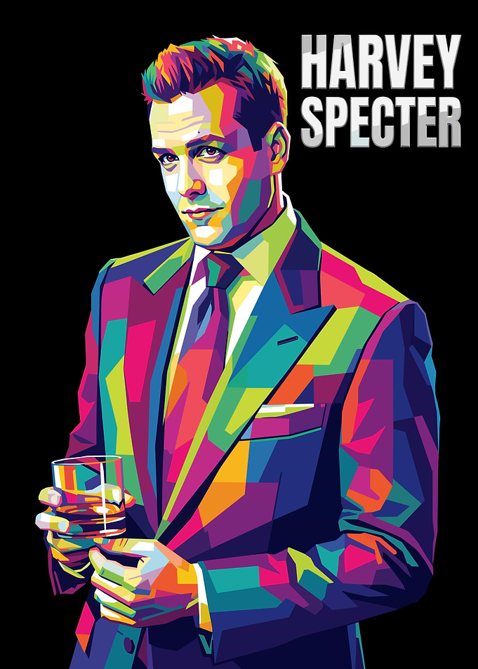 Harvey Specter Pop Art Portrait