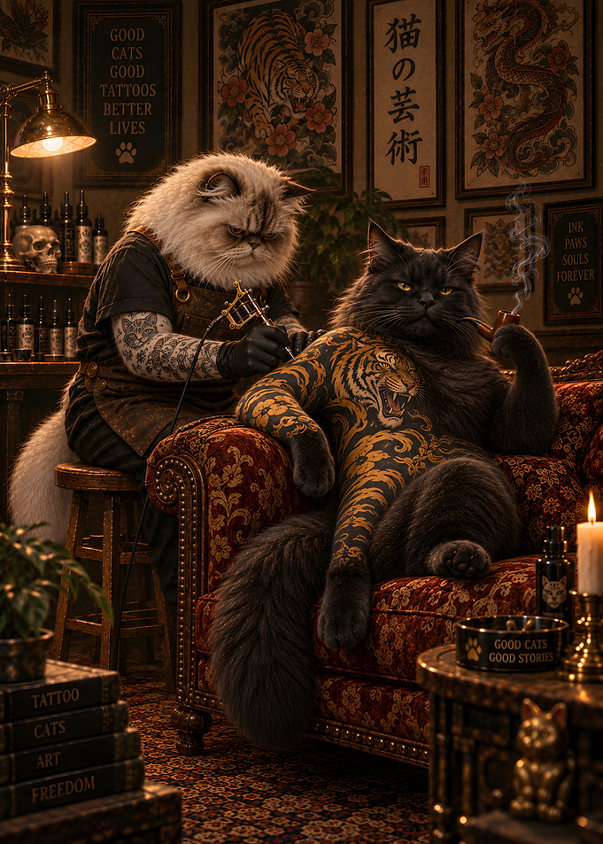 Dark Fur Tiger Master Feline