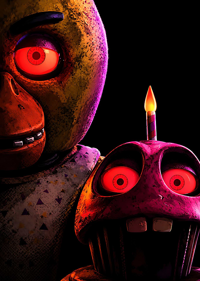 Chica and Mr. Cupcake FNAF