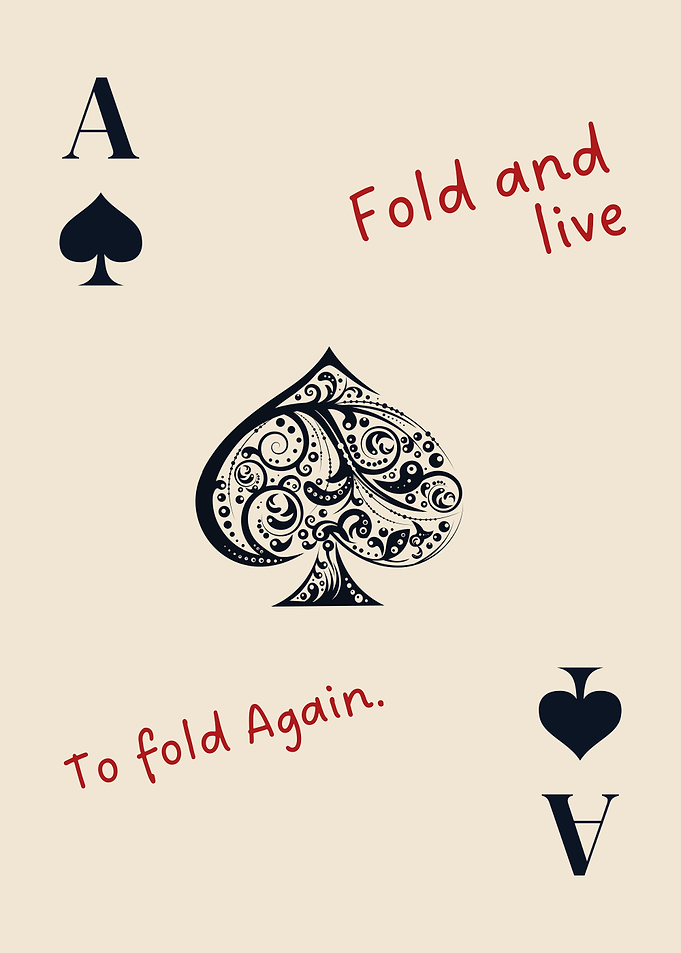Ace of Spades Poker Card Art Funny Poker Quote