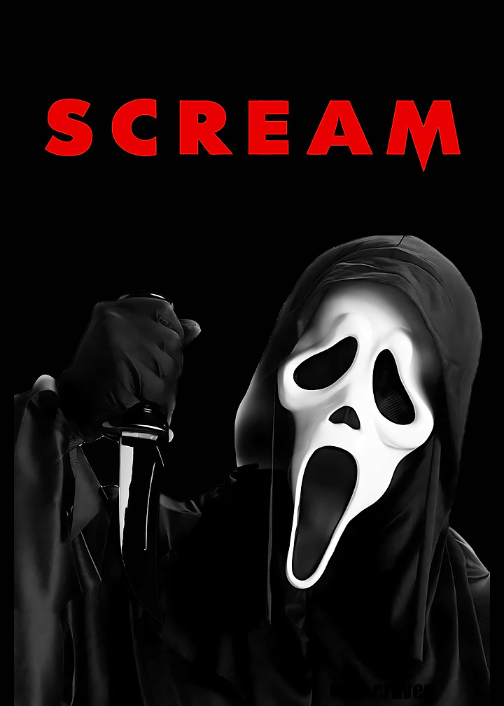 Scream Ghostface Horror Movie Poster