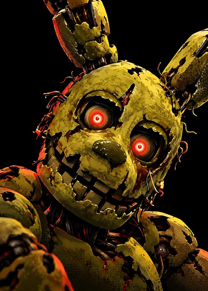 Springtrap Animatronic Close-up Portrait