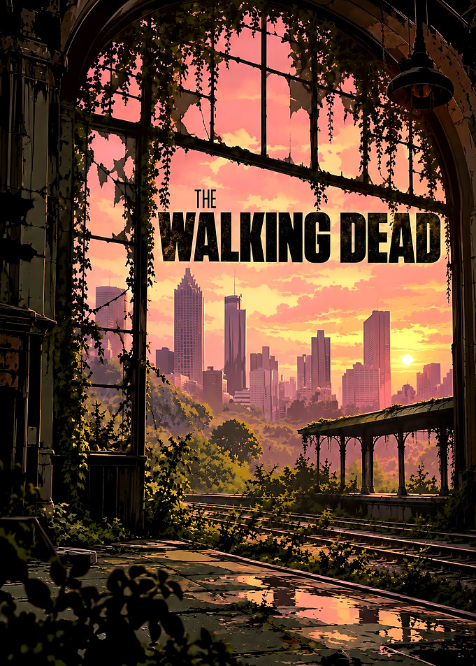 The Walking Dead Post-Apocalyptic Cityscape
