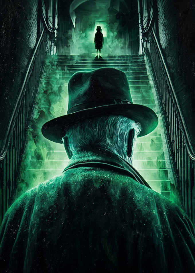 Ghost Detective Dark Horror Poster