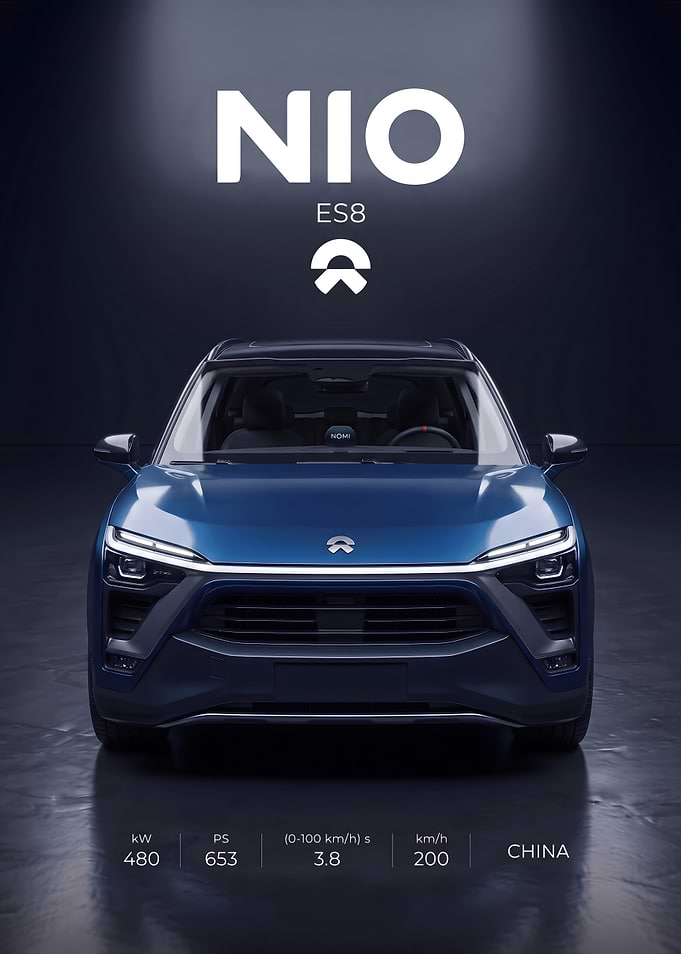 NIO ES8 Electric SUV Promotional Poster