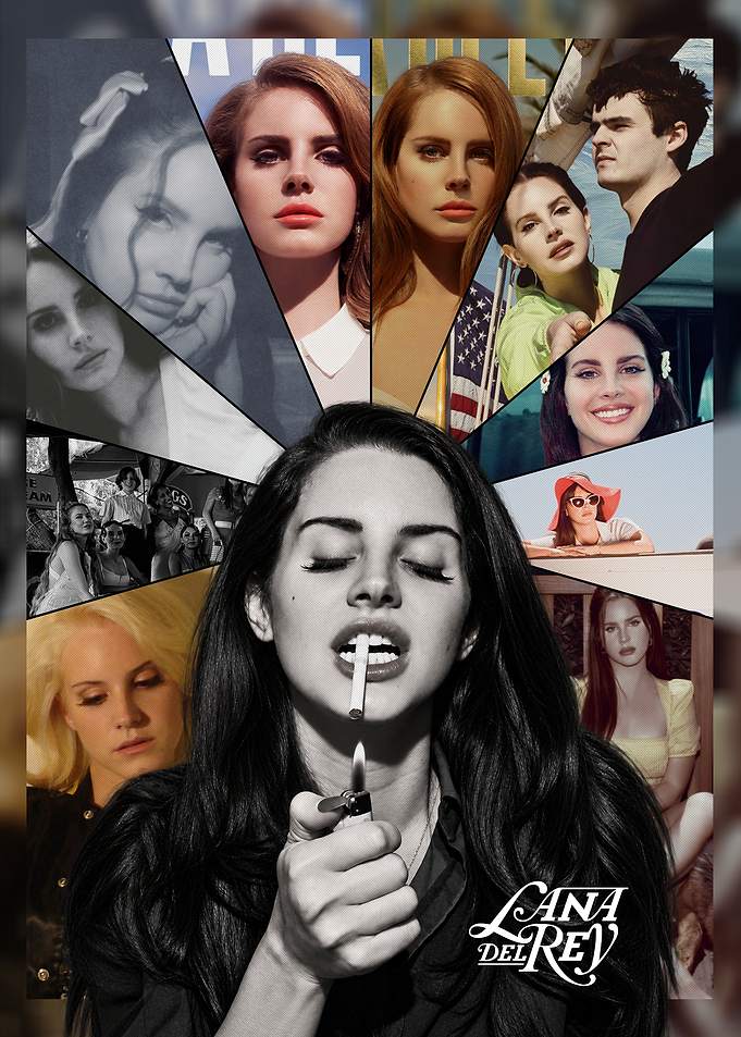 Lana Del Rey Collage Poster
