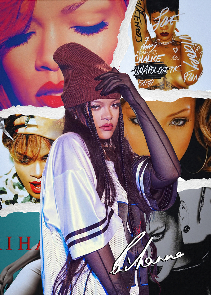 Rihanna Collage Poster