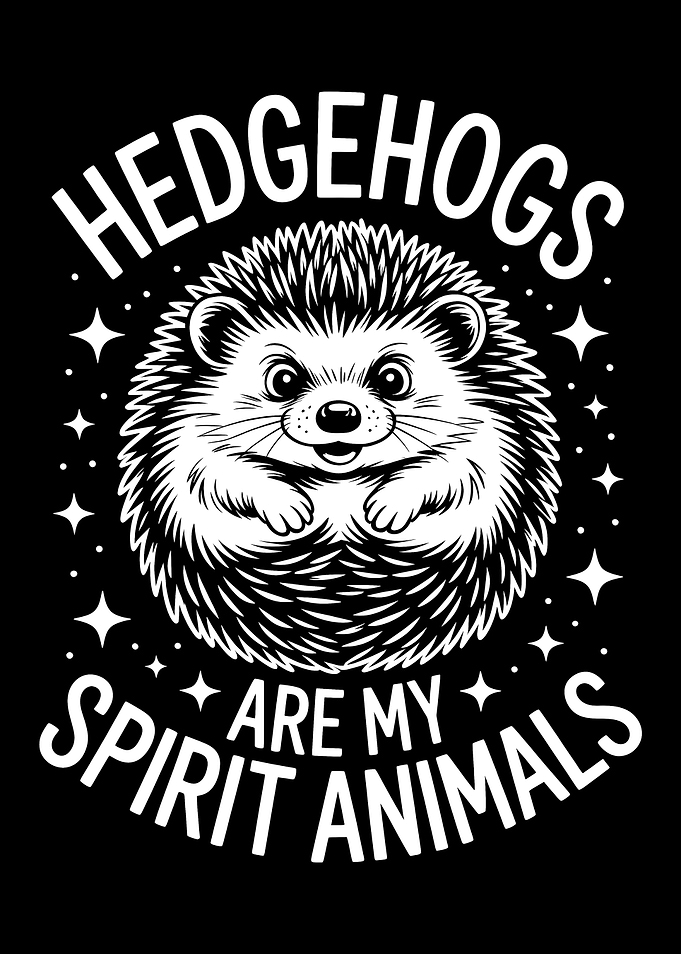 Hedgehogs Are My Spirit Animals Graphic