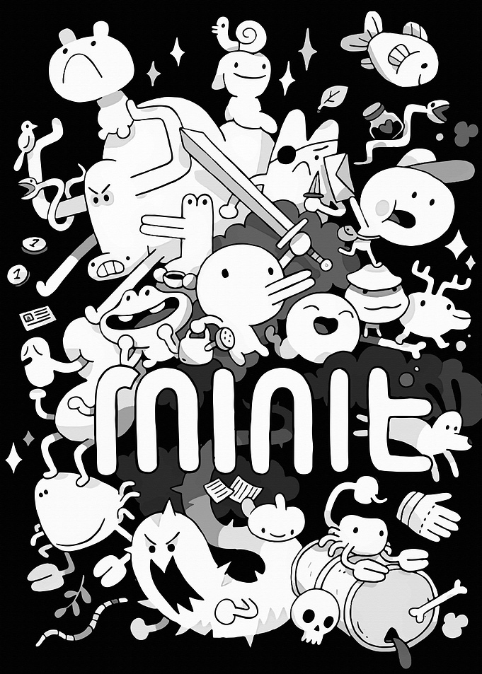 Minit Game Character Doodle Art