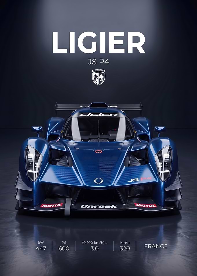 Ligier JS P4 Racing Car Poster