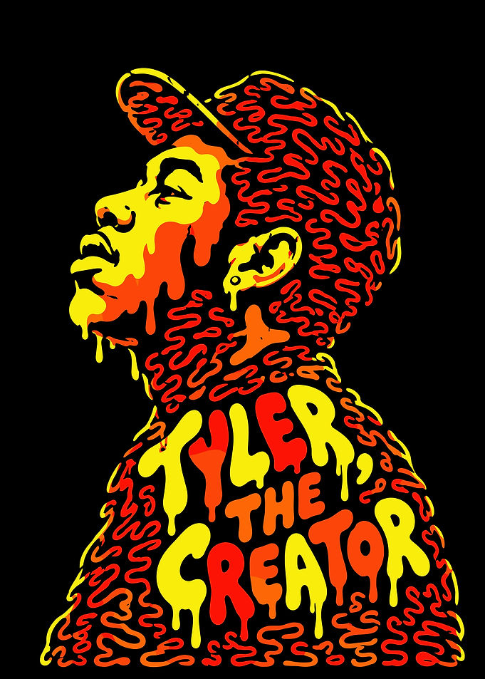 Tyler the Creator Drip Art Portrait