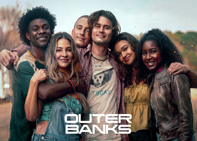 Outer Banks Cast Group Portrait