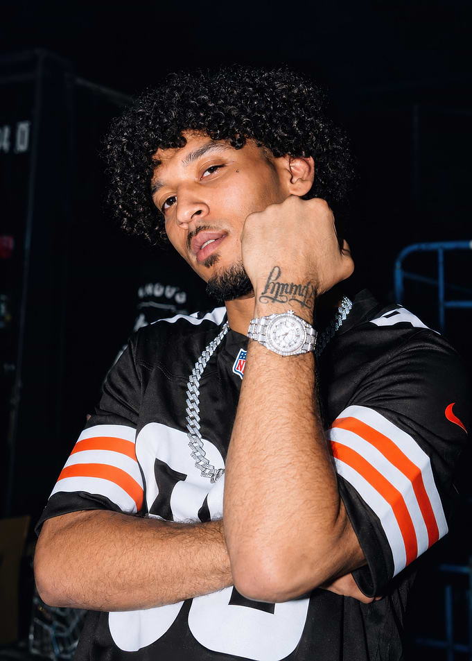 Young Man Wearing Cleveland Browns Jersey