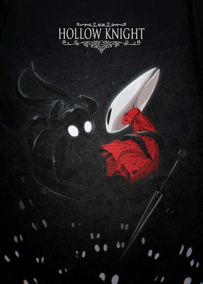 Hollow Knight Hornet and Shade Poster