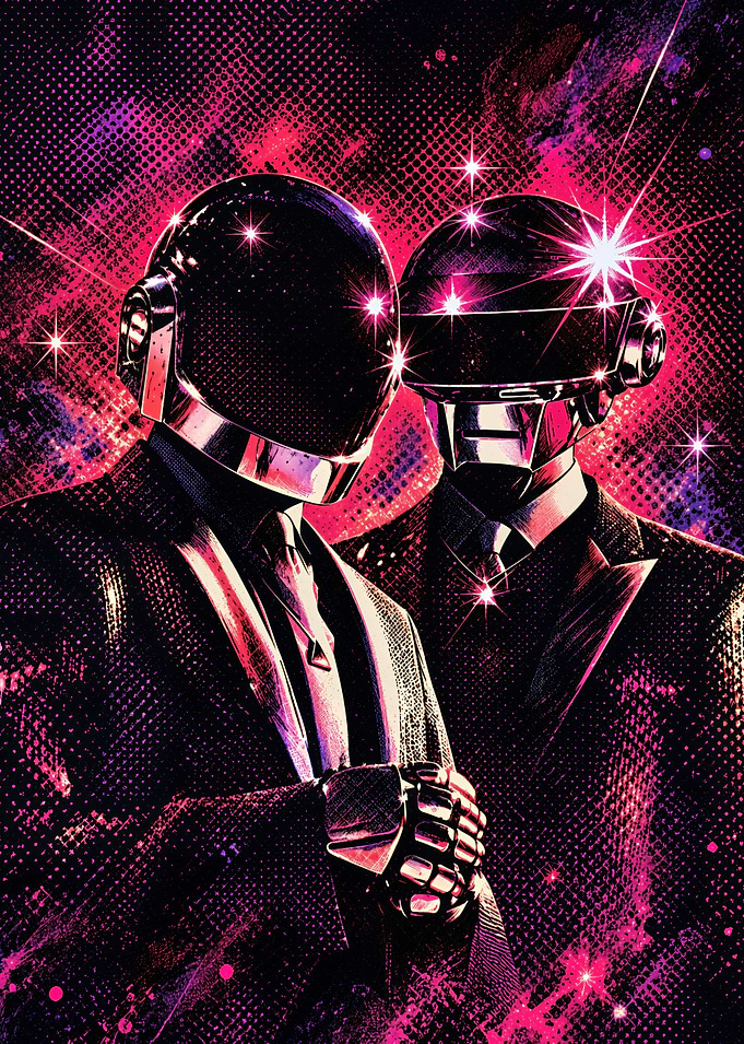 Daft Punk Cosmic Duo Portrait