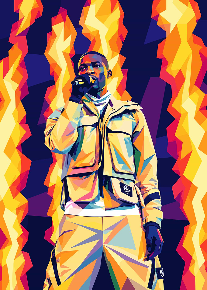 Dave Rapper Pop Art Portrait